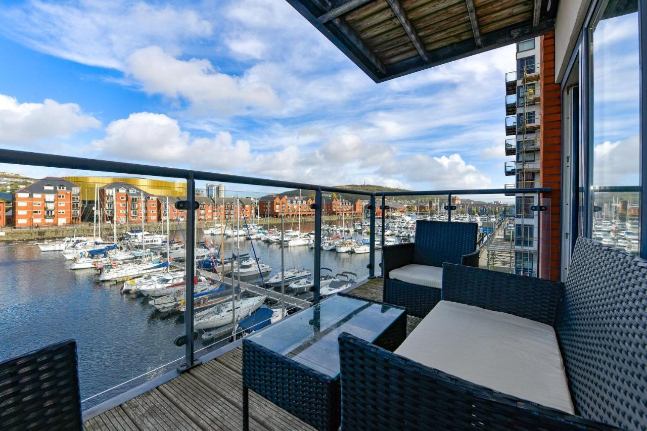 Just Stay Wales - Meridian Wharf, Marina View - 2 Bed Apartment Swansea Zewnętrze zdjęcie